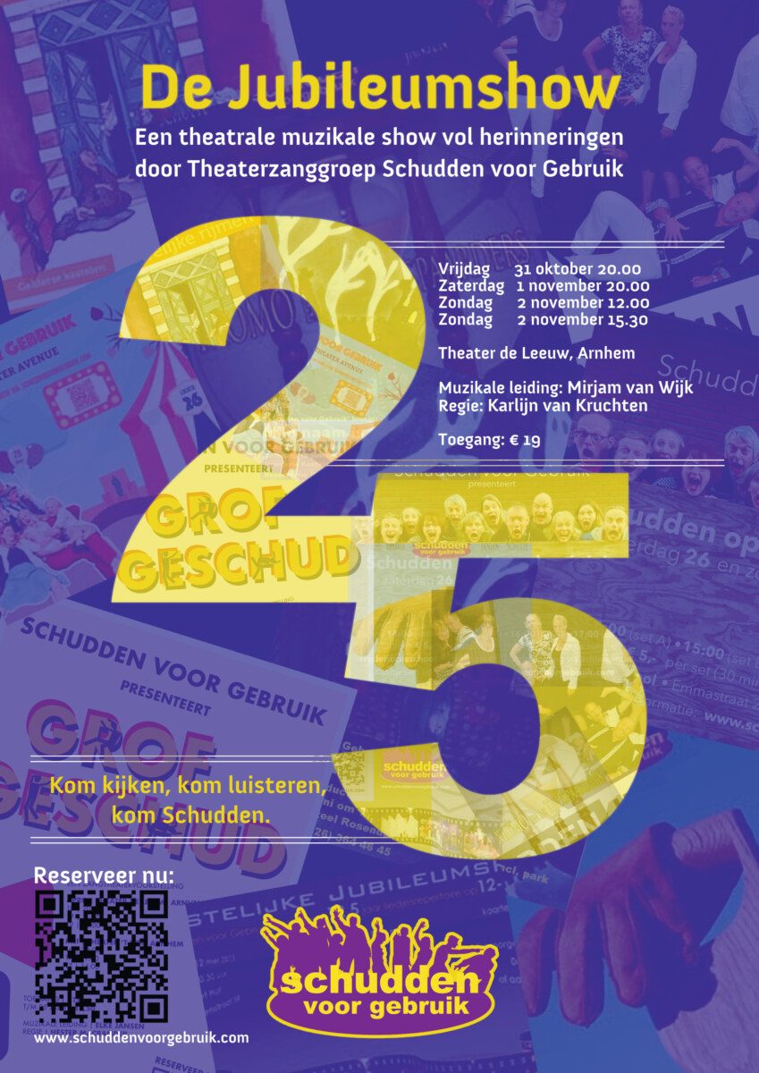 Jubileumshow - Schudden voor Gebruik (31 okt-2 nov)